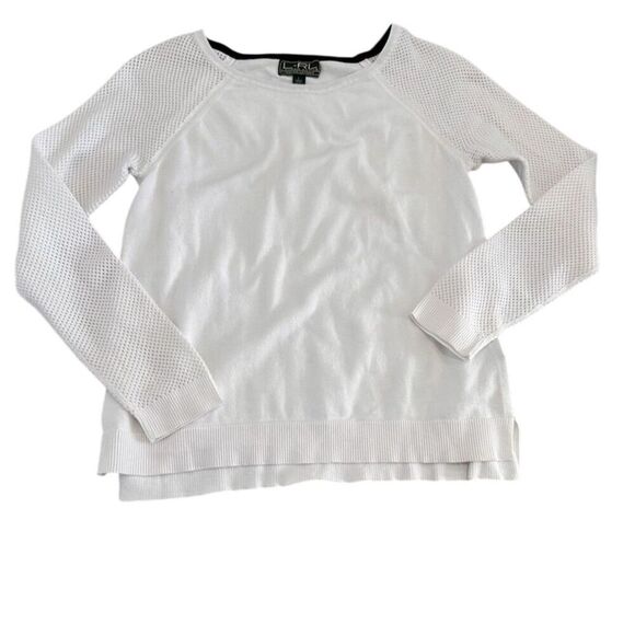 Lauren‎ Ralph Lauren Women's White Long Sleeve Blouse Size L Casual - Picture 1 of 4